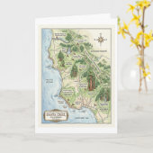 Santa Cruz California Wandelkaart Big Basin Kaart (Gele Bloem)
