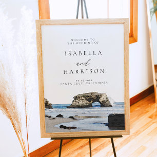SANTA CRUZ Californië Bestemming Bruiloft Welkom Poster