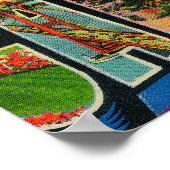 Santa Cruz, Californië - grote letterscènes Poster (Hoek)