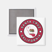Santa Cruz Californië Magneet (Voorkant / Achterkant)