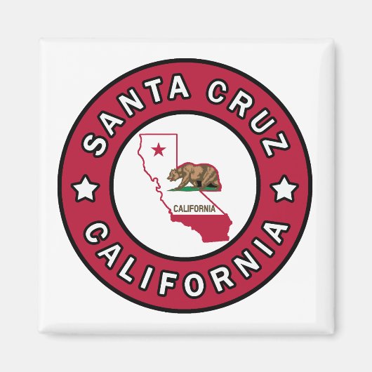Santa Cruz Californië Magneet (Voorkant)