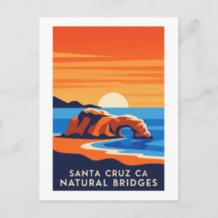 Santa Cruz Californië – Natural Bridges Zonsonderg Briefkaart