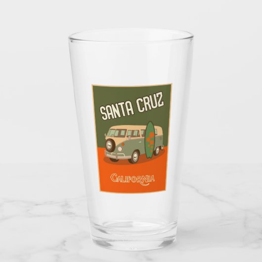 Santa Cruz, Californië - Pint Glass Glas (Voorkant)