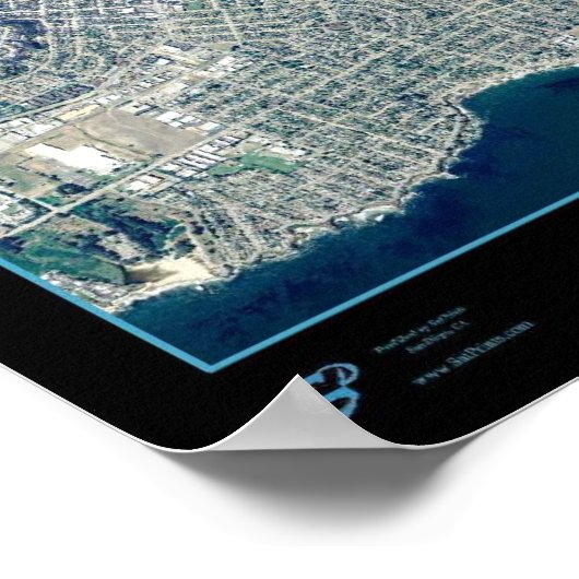 Santa Cruz, Californië-poster Poster (Hoek)