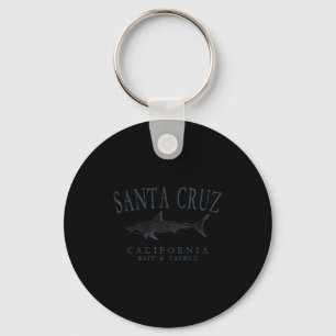 Santa Cruz Californië retro leisteen kunst vissen Sleutelhanger