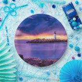 Santa Cruz, Californische vuurtoren Papieren Bordje (Feest)