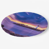 Santa Cruz, Californische vuurtoren Papieren Bordje (Gekanteld)