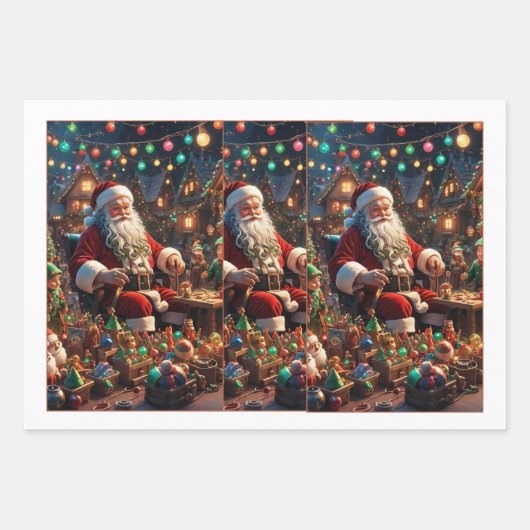 Santa Cruz Christmas Charm Wrapping Paper (Voorkant 2)