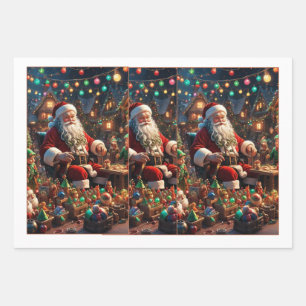 Santa Cruz Christmas Charm Wrapping Paper