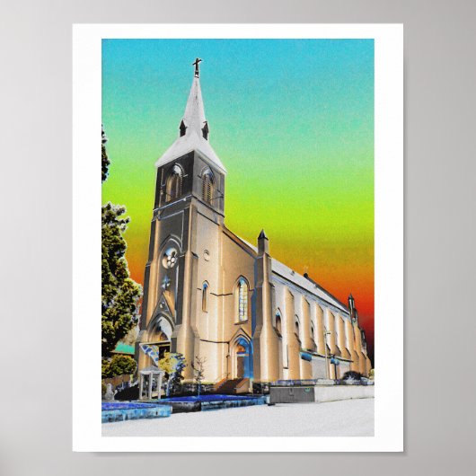 Santa Cruz Church Poster (Voorkant)