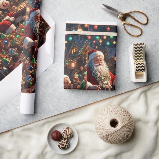 Santa Cruz Coastal Christmas Wrapping Paper Cadeaupapier (Crafts)