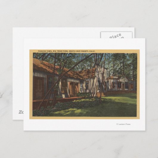 Santa Cruz County, CA - Pioneer Town Briefkaart (Voorkant / Achterkant)