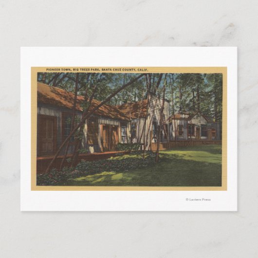 Santa Cruz County, CA - Pioneer Town Briefkaart (Voorkant)