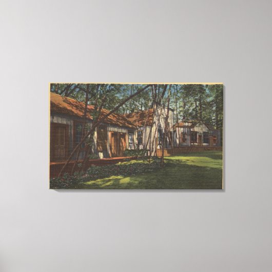 Santa Cruz County, CA - Pioneer Town Canvas Afdruk (Voorkant)