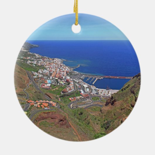 Santa Cruz de La Palma Canarische Eilanden Spanje Keramisch Ornament (Achterkant)