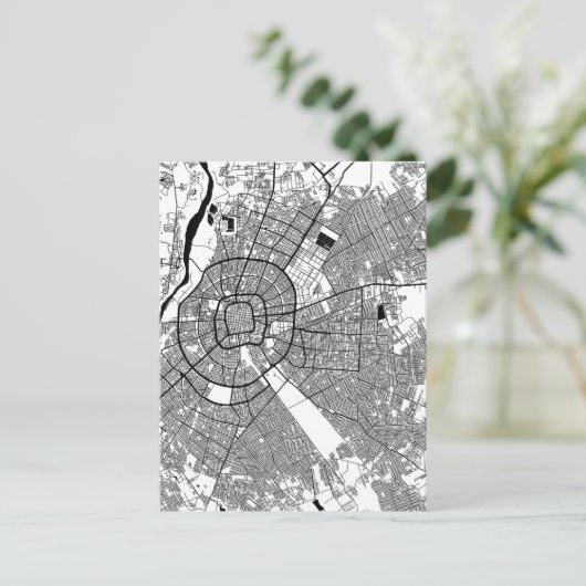 Santa Cruz de la Sierra Bolivia City Map Briefkaart (Staand voorkant)