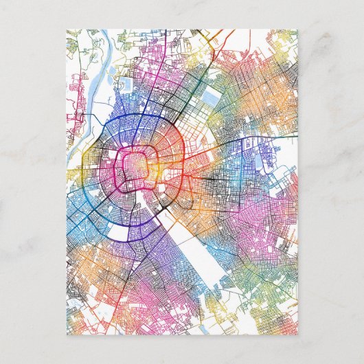 Santa Cruz de la Sierra Bolivia City Map Briefkaart (Voorkant)