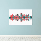 Santa Cruz de la Sierra Bolivia Skyline Canvas Afdruk (Insitu (Houten vloer))