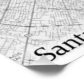 Santa Cruz de la Sierra, kaart poster (Hoek)