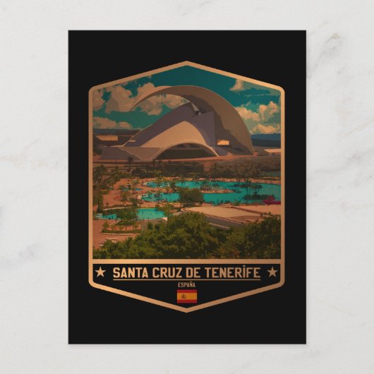 Santa Cruz de Tenerife Briefkaart (Voorkant)