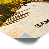 Santa Cruz de Tenerife olieverf Poster (Hoek)