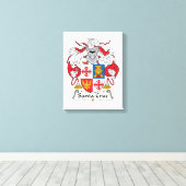 Santa Cruz Family Crest Canvas Afdruk (Insitu (Houten vloer))