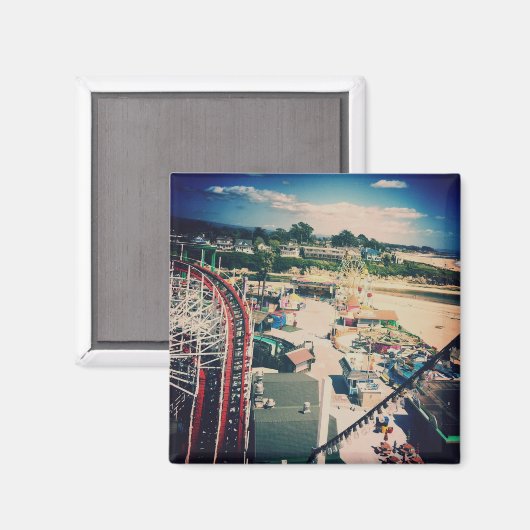 Santa Cruz Giant Dipper Rollercoaster Magneet (Voorkant / Achterkant)