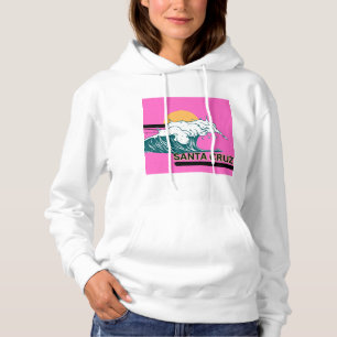 Santa Cruz golf en roze zonsondergang hoodie