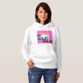 Santa Cruz golf en roze zonsondergang hoodie (Voorkant volledig)