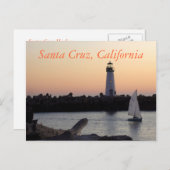 Santa Cruz Harbor California Revel Briefkaart (Voorkant / Achterkant)