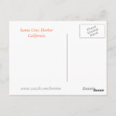 Santa Cruz Harbor California Revel Briefkaart (Achterkant)