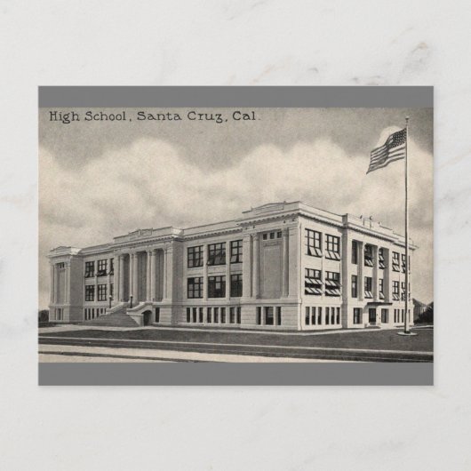 Santa Cruz High School  Briefkaart (Voorkant)