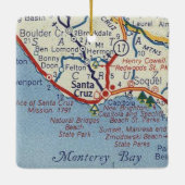 Santa Cruz  kaart Keramisch Ornament (Achterkant)