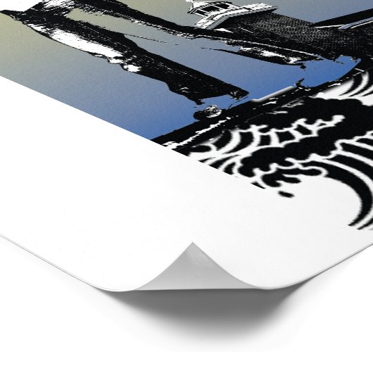 Santa Cruz Lighthouse Hoopjam Poster (Hoek)