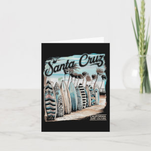 Santa Cruz Mannen Vrouwen Californië Retro Sunset  Kaart