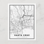 Santa Cruz Map Briefkaart (Voorkant)