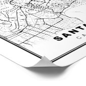 Santa Cruz Map Poster (Hoek)