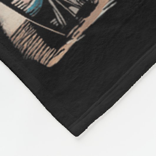 Santa Cruz Men Women California Retro Sunset Vinta Fleece Deken (Hoek)