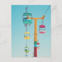 Santa Cruz Pastel Gondola Sky Glider Briefkaart