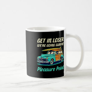 Santa Cruz Pleasure Point Surf City Vrouwen Vintag Koffiemok