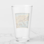 Santa Cruz Pop Art Map – Bold Coastal Landmark Glas (Achterkant)