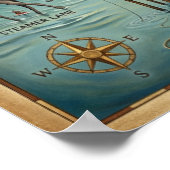 Santa Cruz Pop Art Map – Bold Coastal Landmark Poster (Hoek)