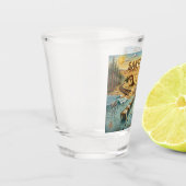 Santa Cruz Pop Art Map – Bold Coastal Landmark Shot Glas (Links)