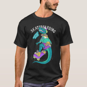 Santa Cruz Retro  Dinosaur Skateboard Skat T-shirt