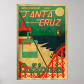 Santa Cruz Retro Poster (Voorkant)