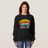 Santa Cruz Retro Sunset Surfen Hippie Van Graphic Trui (Voorkant volledig)