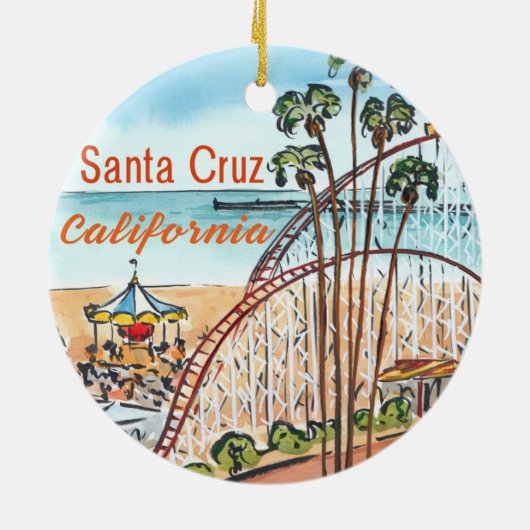 Santa Cruz Roller Coaster Ornament (Achterkant)