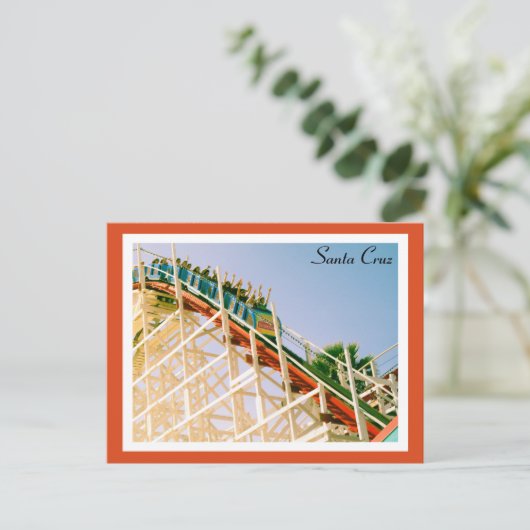 Santa Cruz Roller Onderzetter Briefkaart (Staand voorkant)