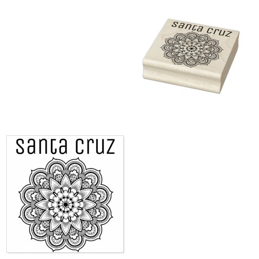 Santa Cruz Rubberstempel (Gestempeld)