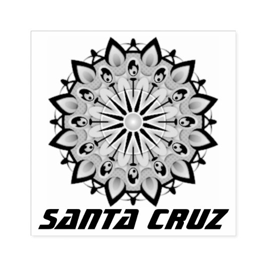 Santa Cruz Rubberstempel (Afrduk)